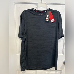 Men’s FILA gray moisture wicking t-shirt. NWT size Large